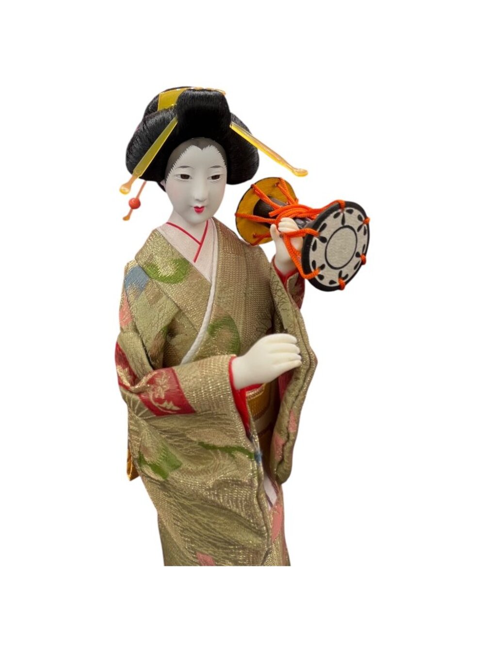 Vintage Japanese Geisha Doll Kimono Figurine Japan Large - Picture 10 of 15